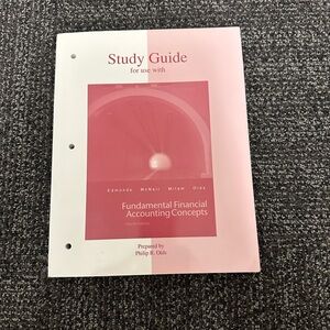 Study Guide for use with Fundamental Financial Accounting Concepts